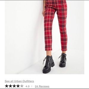 UO CeCe mom plaid pants.